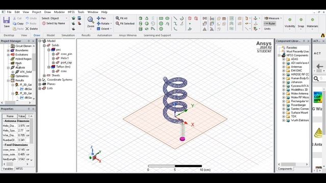HFSS Tutorial - 2.4GHz Helix antenna design using Ansys HFSS #antenna #wireless смотреть онлайн