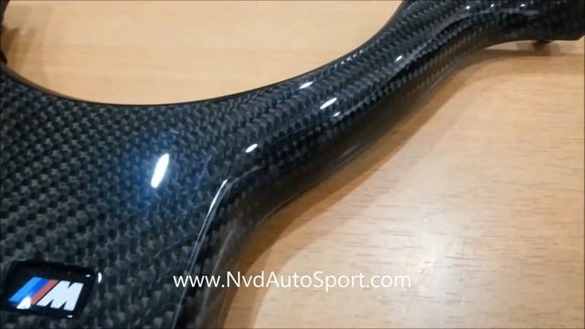 BMW E46 M3 E39 M5 Carbon fiber skinning steering wheel trim from NVD Autosport смотреть онлайн