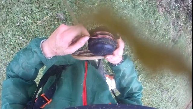 BRUSH CUTTING STIHL FS 490 C-EM view from the helmet action camera Sjcam SJ7 STAR #stihl #sjcam смотреть онлайн