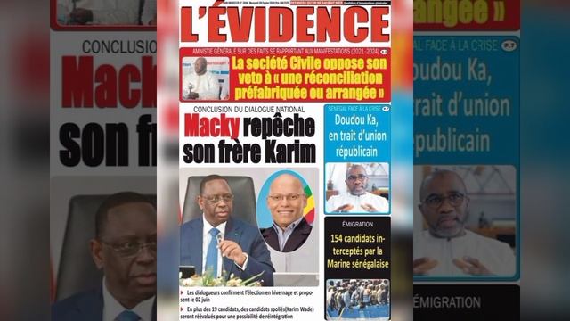 Lici Yénékaay Yi _ Revue De Presse ' Olof ' Ci Alarba Gi 28i Février 2024 Ak E221