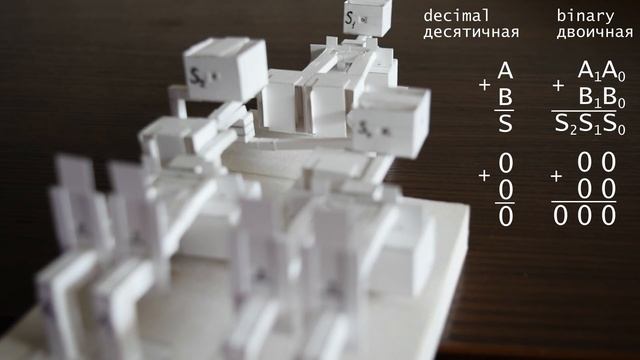 Binary pneumatic adder from paper / Двоичный пневматический сумматор из бумаги смотреть онлайн