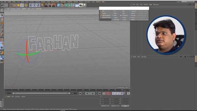 Cinema 4d |Spline Tool | Extrude tool | Import logo from Illustrator | Class 02 | Hindi & Urdu смотреть онлайн