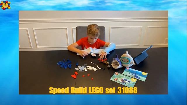 LEGO Speed Build of Great White Shark set 31088 смотреть онлайн