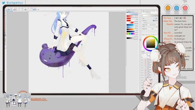 Let's Draw Eris Elysia! (Part 2) (& Chat)! смотреть онлайн