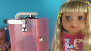 Душевая кабинка БЕБИ БОН Подарки и ТОРТ на ДЕНЬ РОЖДЕНИЯ Видео для детей с куклами Play Baby Doll