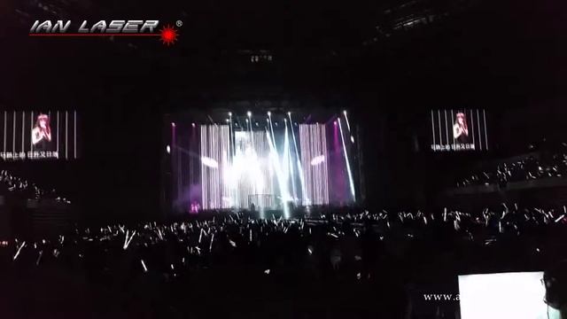 live from Hebe famous singer use IAN laser stage light full color lighting смотреть онлайн