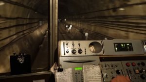 Из кабины машиниста метро