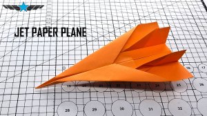 Как создать реактивный самолет - легкий и быстрый самолет оригами!