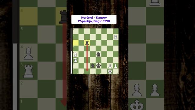 Šahovske završnice - posle grube greške sledi forsirani mat - Karpov vs Korčnoj, Bagio 1978 смотреть онлайн