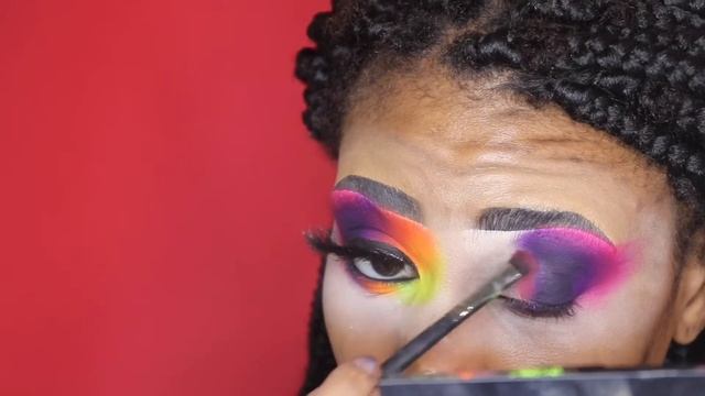 Neon pigment eyeshadow blend + mini haul смотреть онлайн