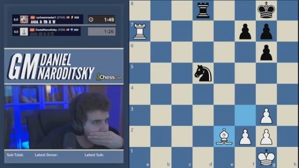 GM Daniel Naroditsky plays like ENGINE in Titled Tuesday