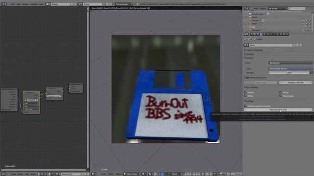 Tip: Noise reduction in Blender Cycles using Multiple Importance Sample & Map Resolution setting смотреть онлайн