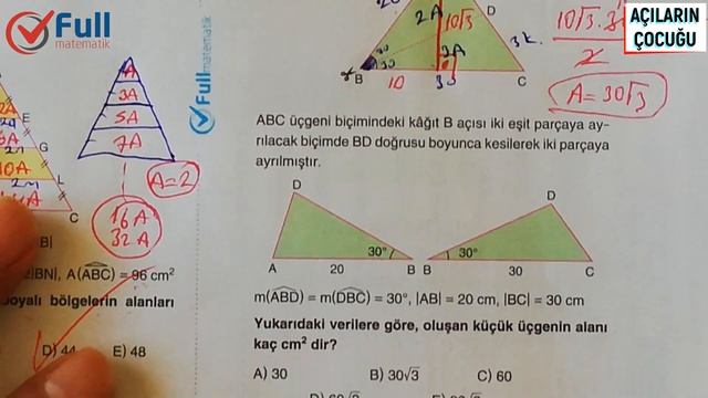 ÜÇGENDE ALAN TEST 7 VE 8 FULL MATEMATİK YAYINLARI 2020#EvdeKal #evdekaltürkiye #bizbizeyeteriz смотреть онлайн