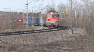 Электровоз ВЛ80 на Транссибирской магистрали | Железная дорога в Красноярске