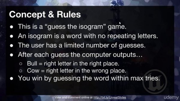 [Udemy UE4 C++] 012 S02 Game Design Document GDD