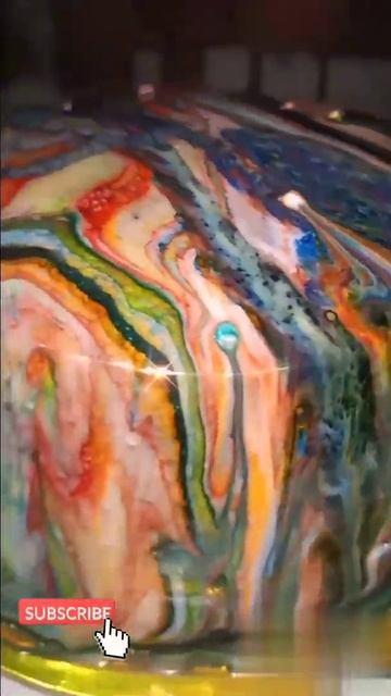 Glossy Marble Cake in Round & Flat Shape ❣️ смотреть онлайн