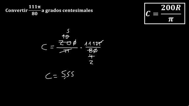 Radianes a centesimales - convertir de radian a grado centesimal - ejemplo 6 смотреть онлайн