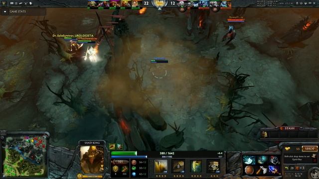 Dota 2 Moments - The Lone Sand King смотреть онлайн
