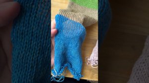 Образцы ДО стирки и ПОСЛЕ #вязаниеспицами #бобиннаяпряжа #вязание #пряжа #вяжем