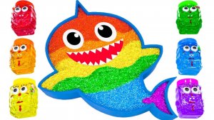 ДЕЛАЕМ АКУЛЕНКА ИЗ СЛАЙМА БЕБИ ШАРК МУЛЬТИК КАНАЛ ИГРАЛКИ-ЗАЛИПАЛКИ