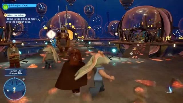 LEGO Star Wars The Skywalker Saga Complete walkthrough #1 The Phantom Menace A Bigger Fish смотреть онлайн