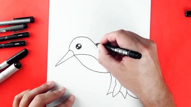 How to draw a Hummingbird | Hummingbird Easy Draw Tutorial смотреть онлайн