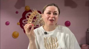 🔥Ты так ещё не делала! Трендовый торт в стиле ламбет с короной и блестками.✨