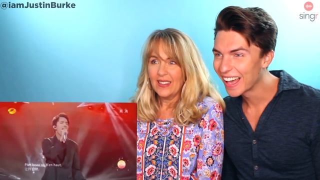 VOCAL COACH and his MOM React to Dimash - SOS (her first reaction & she FREAKS OUT) смотреть онлайн