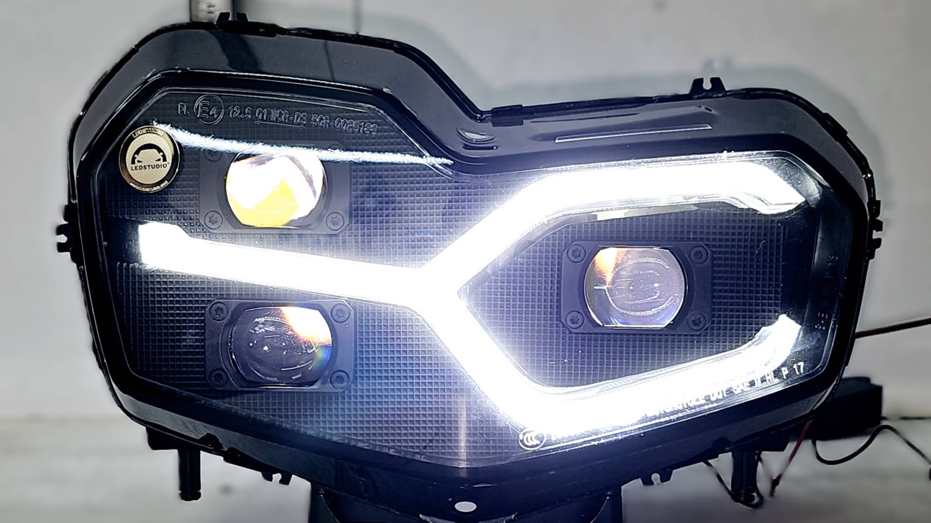 BMW мото фара модернизация света смотреть онлайн