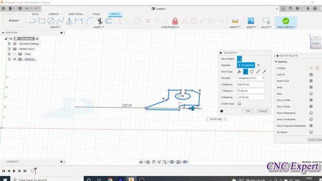 How to move & Copy part in fusion 360| Fusion 360 में Part को कैसे Move & Copy करें | смотреть онлайн