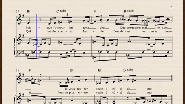 Rien qu'une seule larme - Lara Fabian - Partition - Piano смотреть онлайн