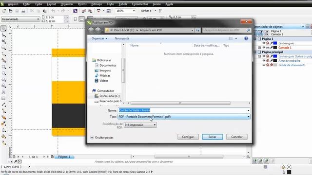 Enviando seus arquivos em PDF/X-1a - Corel Draw смотреть онлайн