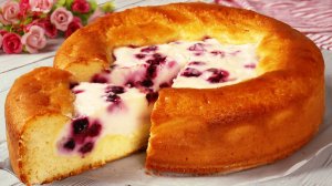 Пирог - десерт за 10 минут! Тает во рту! Выпечка к чаю и кофе