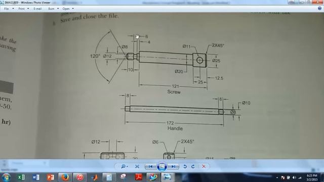 NX 9.0: Ch.9 - Tut.1 (PART 1 & 2, Screw & Handle) смотреть онлайн