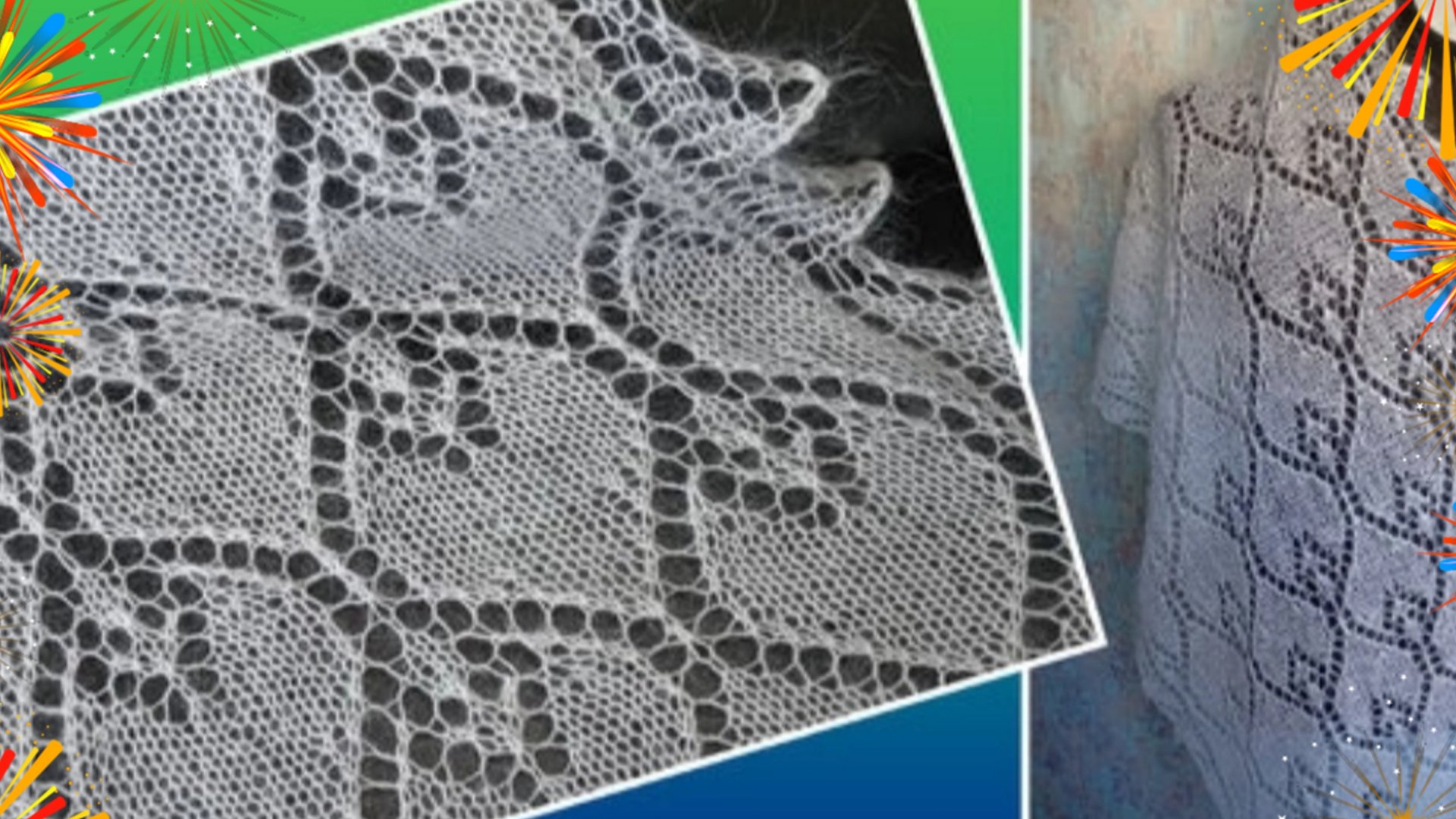 Шикарный узор для палантина 🔥🔥 смотреть онлайн