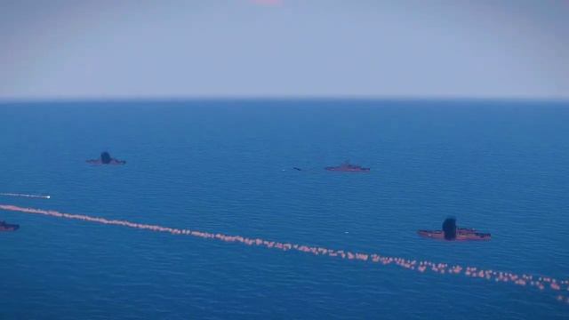 Today, largest US aircraft carrier carrying leopard tanks was blown up by Russia's elite air force. смотреть онлайн