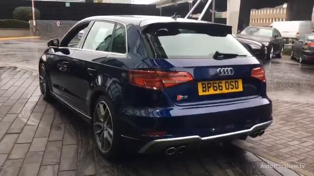 BP66OSD AUDI A3 S3 SPORTBACK QUATTRO BLUE 2016, West London Audi смотреть онлайн