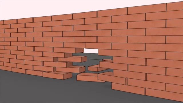 Blender: Physics Demo - Ball Rolling Through Brick Wall смотреть онлайн