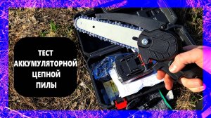 Тест аккумуляторной цепной пилы!