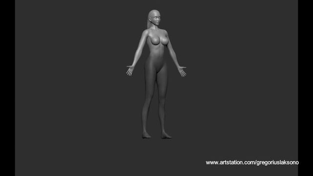Sculpting Woman in Zbrush смотреть онлайн