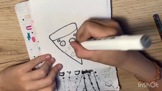 Рисуем пиццу пепперони 🍕 смотреть онлайн