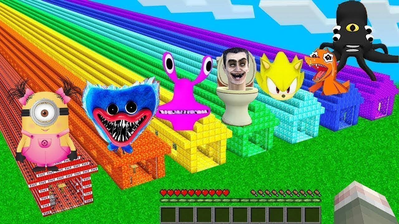 ВЫБЕРИ НЕОБЫЧНЫЙ ДОМ В ИСПЫТАНИИ ТВ ВУМЕН МИНЬОН ХАГГИ ВАГГИ В МАЙНКРАФТ смотреть онлайн