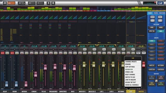 COMO UTILIZAR SUB NA MESA DE SOM UI24R UTILIZANDO MATRIX смотреть онлайн