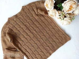 Вяжем спицами женский джемпер. Подробный мастер класс.