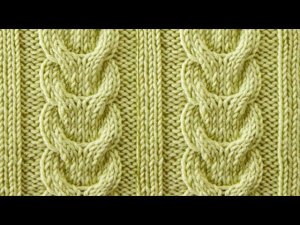 Двойная коса спицами - ОЧЕНЬ КРАСИВЫЙ узор.