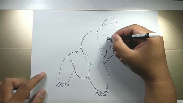 How to draw GORILLA in 5 minutes смотреть онлайн
