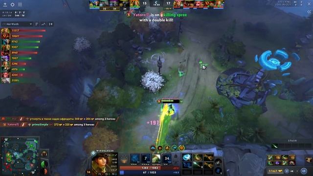 Windranger Gameplay Yatoro with Pike and Disperser - Dota 2 7.36 смотреть онлайн