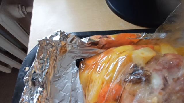Ноги индейки с бататом готовы!!!