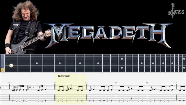 Megadeth - Head Crusher (Bass Tabs And Notation ) By @ChamisBass  #chamisbass #basstabs #megadeth