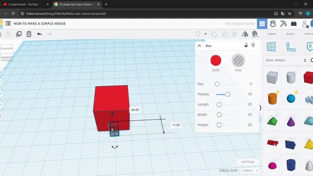 How to make a simple house on tinkercad смотреть онлайн